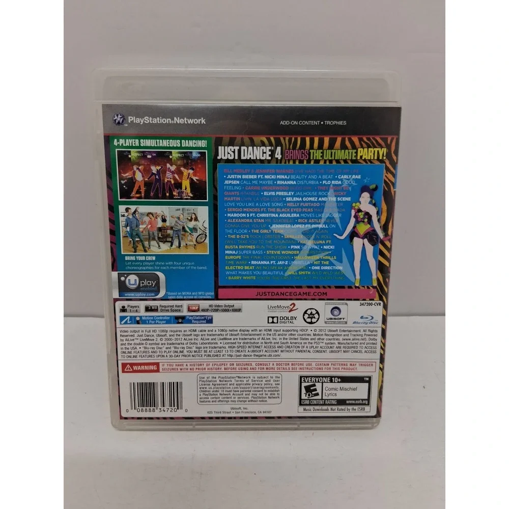 Just Dance 4 (Sony PlayStation 3, 2012)